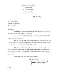 Jesse Crawford Letter